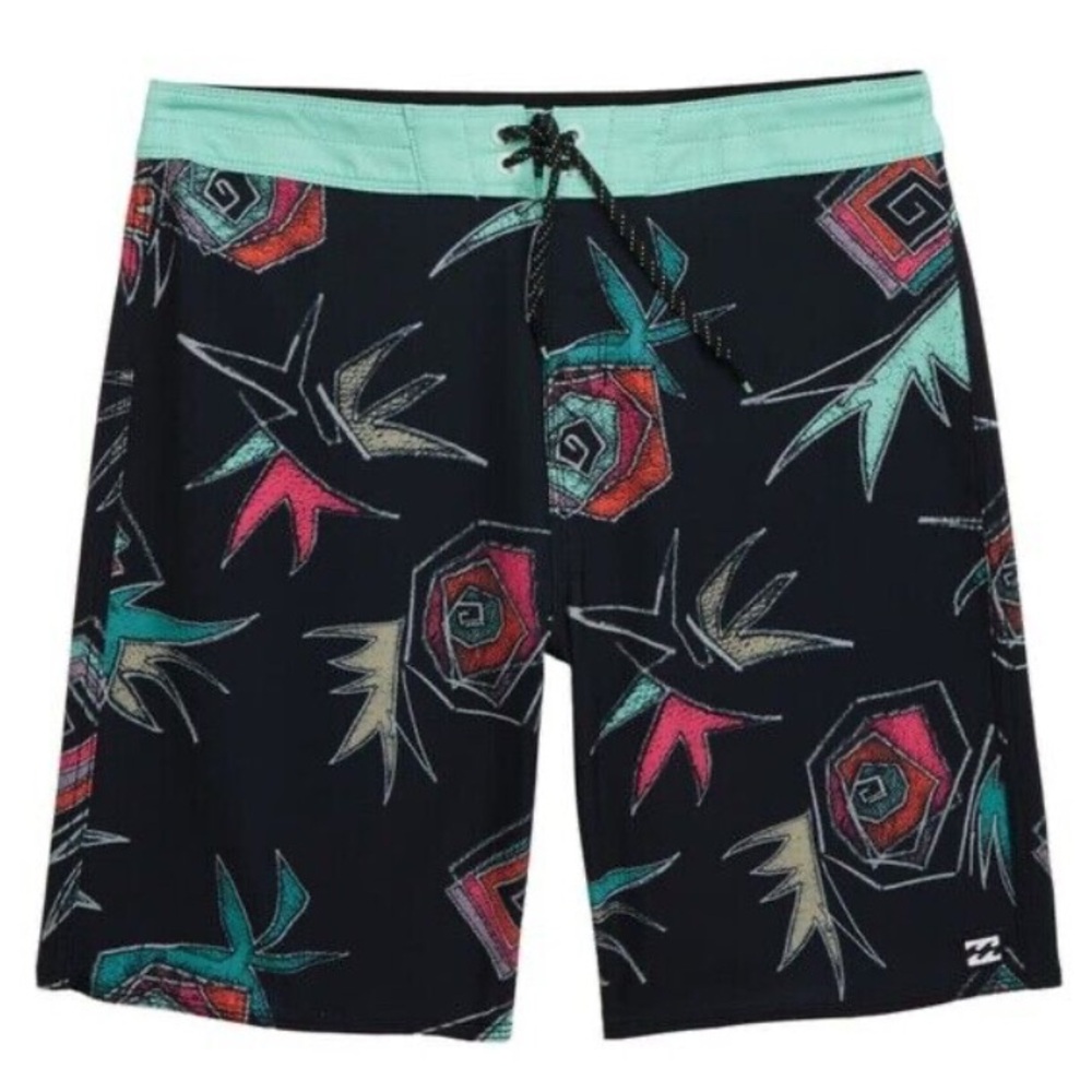 Billabong Black Floral Board Shorts